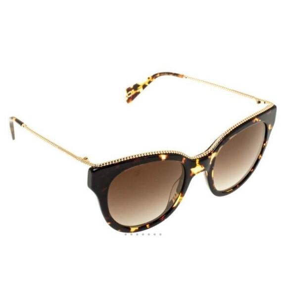 Marc Jacobs Brown Tortoise Gradient 165/S Twisted Temple Cat Eye Sunglasses main image 10